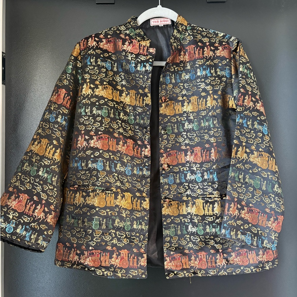 Thai Duong Black and Gold Jacket